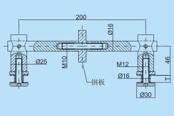 不銹鋼立柱扶手駁接件FS028的CAD圖 不銹鋼立柱扶手駁接件FS028的CAD圖