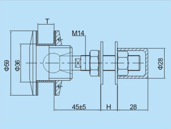 浮頭式駁接頭CAD圖 浮頭式駁接頭CAD圖