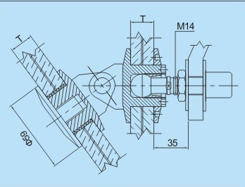 連體浮頭式駁接頭FT10尺寸圖 連體浮頭式駁接頭FT10尺寸圖