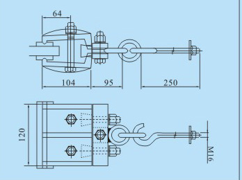 玻璃吊夾DJ-4CAD圖紙