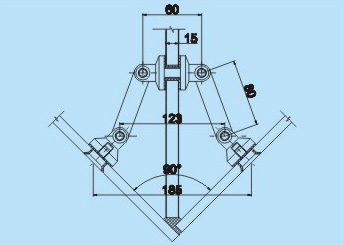 250LN-10不銹鋼肋駁接爪CAD