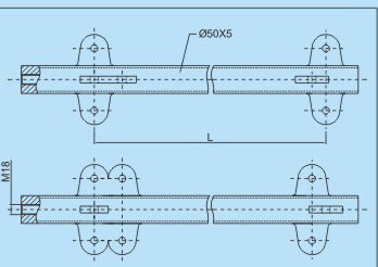 LG-1拉桿支撐桿CAD