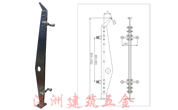 不銹鋼護欄立柱LZ30CAD.jpg 不銹鋼護欄立柱CAD圖
