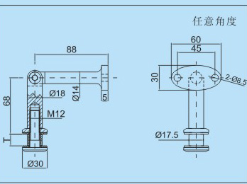 FS007不銹鋼駁接件CAD圖紙 FS007不銹鋼駁接件CAD圖紙