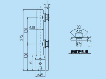 玻璃連接件YJ202CAD