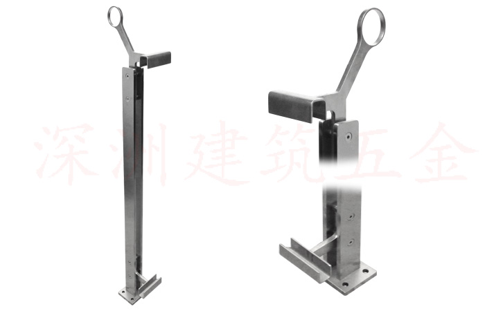 陽臺不銹鋼欄桿立柱玻璃固定U型槽零件 陽臺不銹鋼欄桿立柱玻璃固定U型槽零件