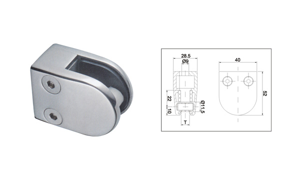 I-LZ506款式的玻璃夾配件尺寸參數(shù) I-LZ506款式的玻璃夾配件尺寸參數(shù)