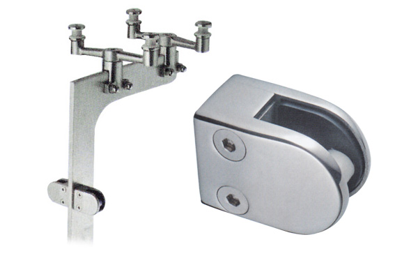 I-LZ508不銹鋼欄桿立柱加工的玻璃夾