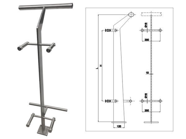 陽臺不銹鋼玻璃護欄立柱產(chǎn)品圖 陽臺不銹鋼玻璃護欄立柱產(chǎn)品圖