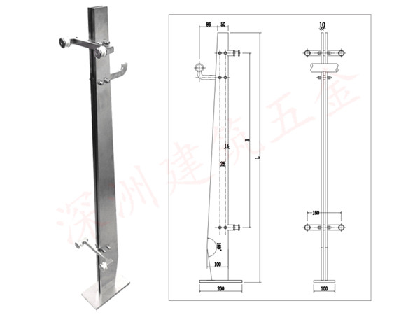 不銹鋼欄桿立柱產(chǎn)品實(shí)物圖 不銹鋼欄桿立柱產(chǎn)品實(shí)物圖