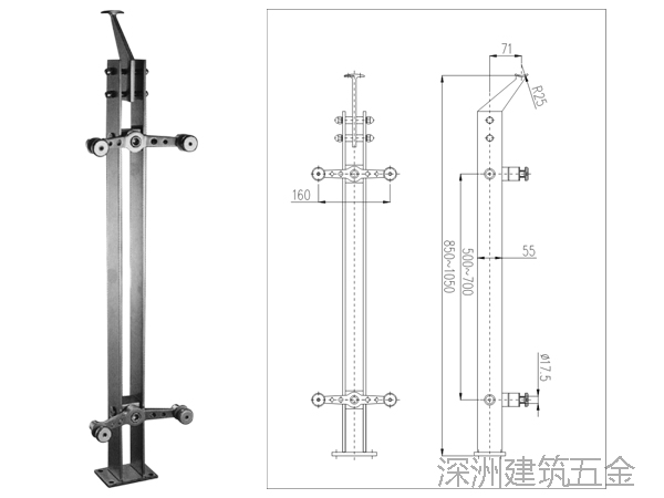 玻璃不銹鋼扶手立柱產(chǎn)品加式尺寸參數(shù) 玻璃不銹鋼扶手立柱產(chǎn)品加式尺寸參數(shù)