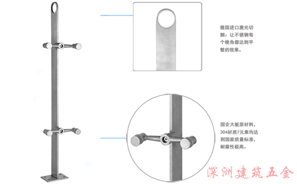 編號(hào)I-LZ522的316不銹鋼樓梯立柱的局部細(xì)節(jié) 編號(hào)I-LZ522的316不銹鋼樓梯立柱的局部細(xì)節(jié)