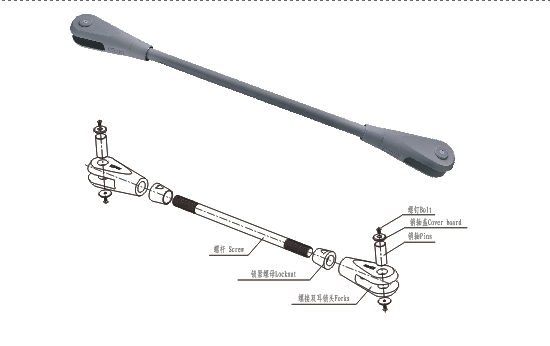 雙耳不銹鋼拉桿 雙耳不銹鋼拉桿