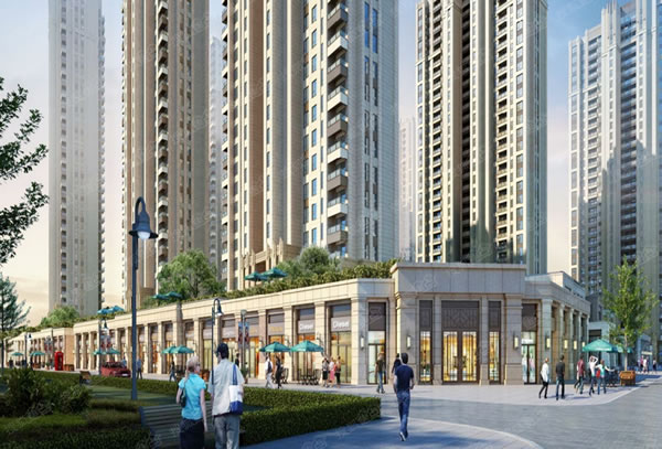 湖南長沙金茂梅溪湖國際廣場效果圖