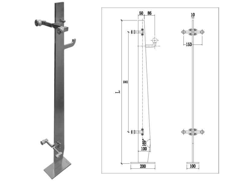 室外不銹鋼欄桿立柱尺寸參數(shù) 室外不銹鋼欄桿立柱尺寸參數(shù)